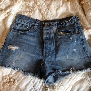 Levis denim shorts